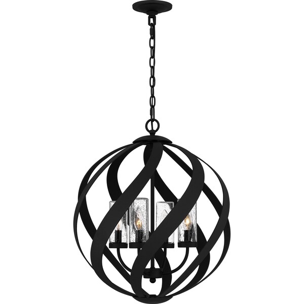 Quoizel Blacksmith Pendant 4 Lights Earth Black. BMS2820EK - main